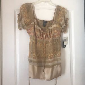 Rampage sheer top, NWT